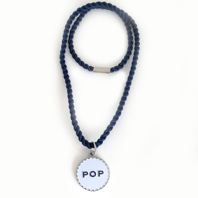 Custom Metal Enamel Hanging Necklace Pendant