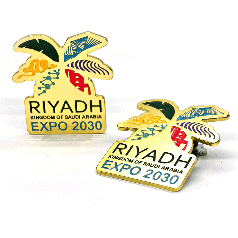 2023 Saudi Arabia Riyadh Expo Official Logo Custom Souvenir Phone Sticker Badge