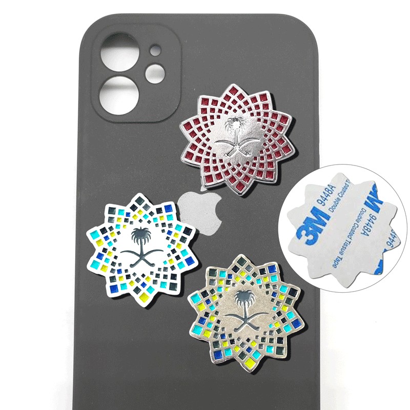 2030 Saudi Arabia Riyadh Expo Vision Logo Souvenir Phone Sticker Badge Pin Brooch