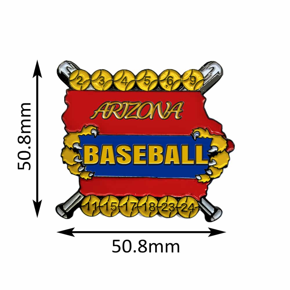 Arizona Baseball Team Commemorative Badge: Classic Baseball Sports Event Club Collectible Souvenir