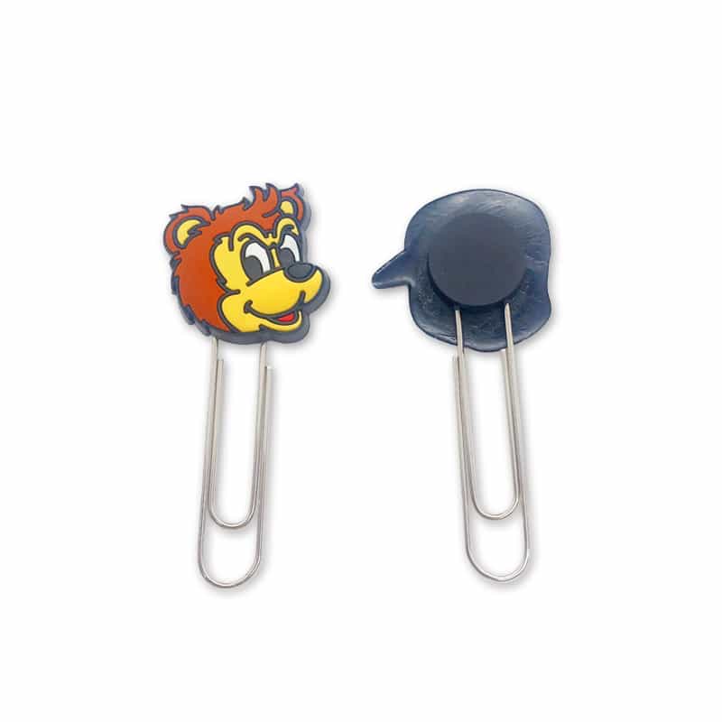 3D Cute Dog, Cartoon Duck, Monkey Soft PVC Elastic Paper Clip Design Bookmark