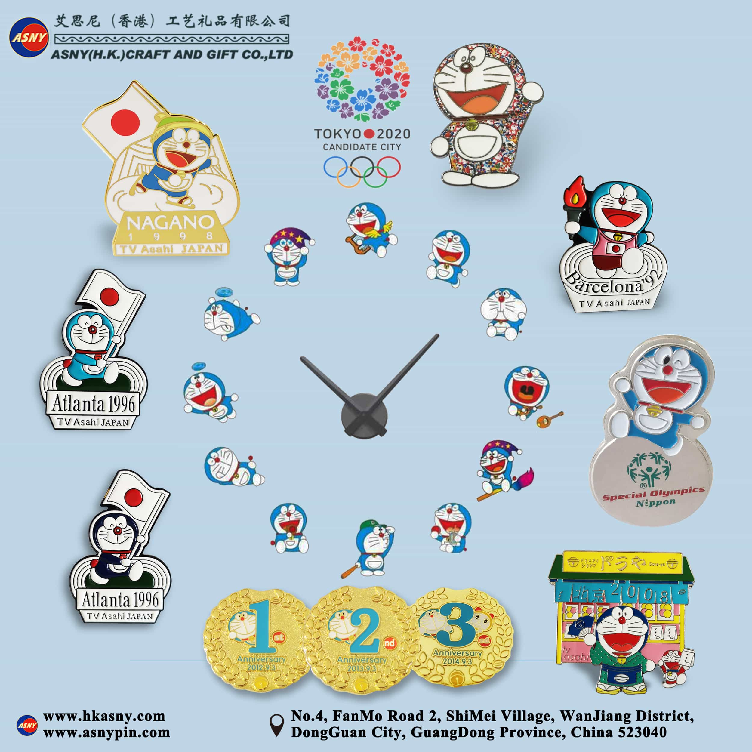 Product-Catalog-Metal-Products-Badges-Doraemon-Sports-Games-1-Souvenirs-Custom-Production-Supply-Wholesale-Manufacturer-Factory