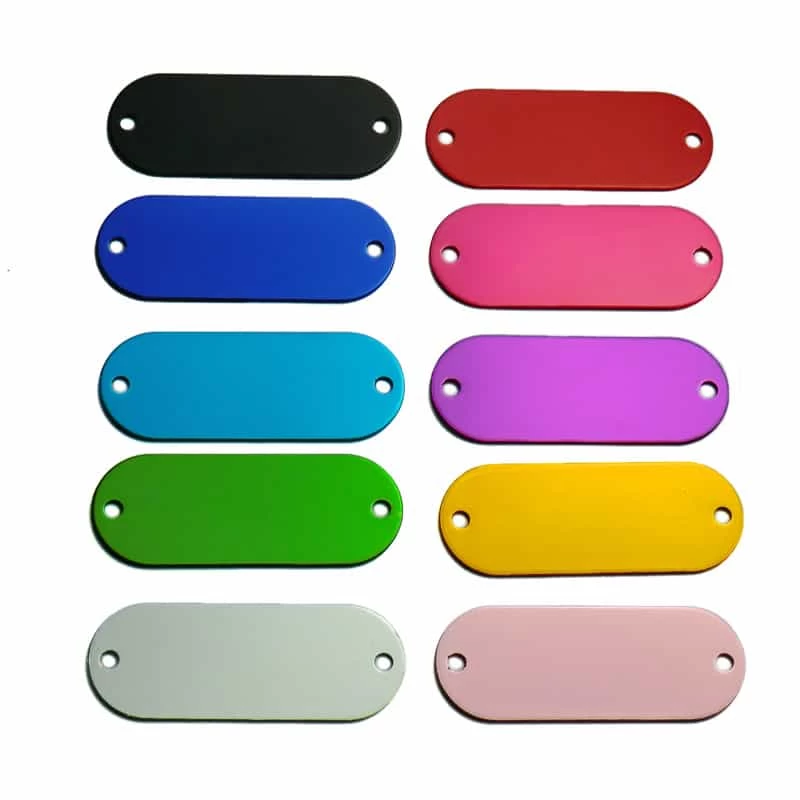 Wholesale Custom Aluminum Anodized Colorful Heart Five-Pointed Star Oval Round Pet Lost Prevention ID Tag Cat Tag Dog Tag - Image 4