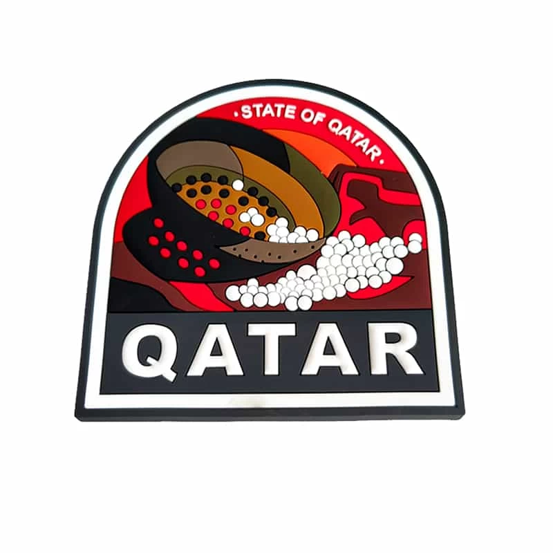 Soft PVC Injection Molded Colorful Qatar Cultural Series Travel Festival Decoration Custom Production Souvenir Fridge Magnet - Image 2