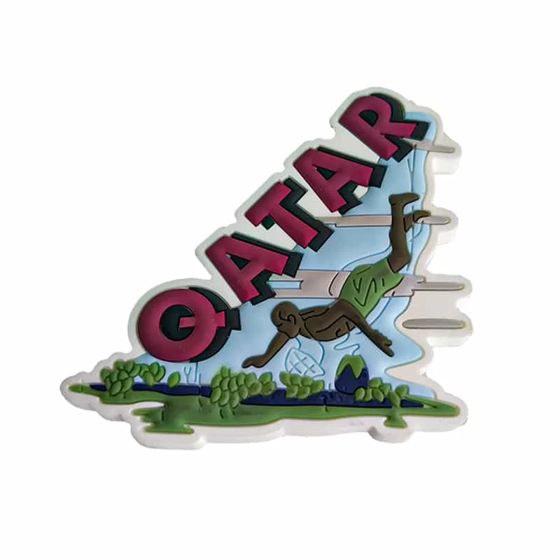 Soft PVC Injection Molded Colorful Qatar Cultural Series Travel Festival Decoration Custom Production Souvenir Fridge Magnet - Image 4