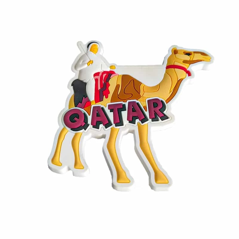 Soft PVC Injection Molded Colorful Qatar Cultural Series Travel Festival Decoration Custom Production Souvenir Fridge Magnet - Image 5