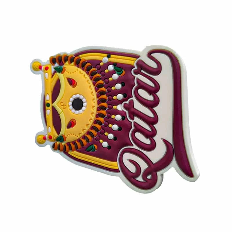 Soft PVC Injection Molded Colorful Qatar Cultural Series Travel Festival Decoration Custom Production Souvenir Fridge Magnet - Image 6