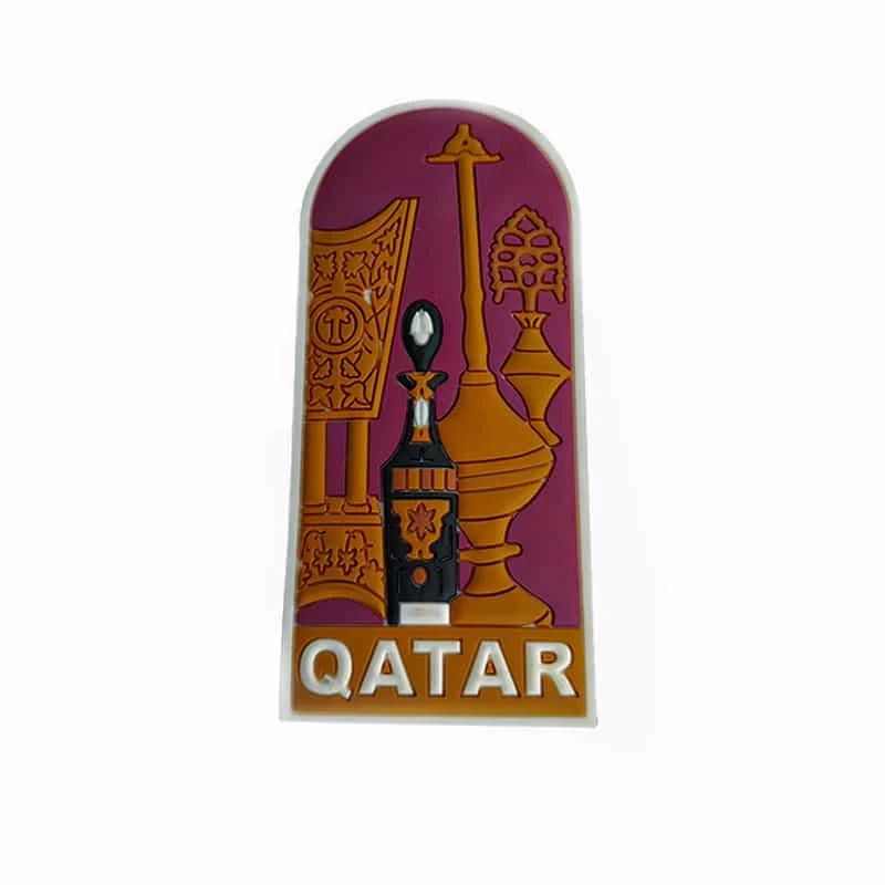 Soft PVC Injection Molded Colorful Qatar Cultural Series Travel Festival Decoration Custom Production Souvenir Fridge Magnet - Image 8