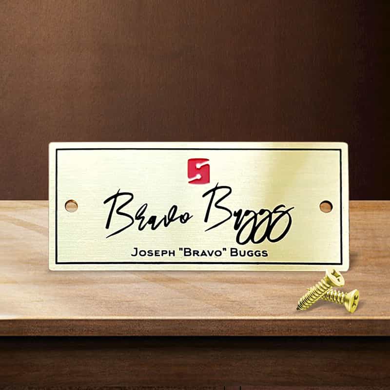 Custom Copper Etched Logo Metal Plates Signs Tags for Instruments, Furniture, and Premium Branding - Image 2