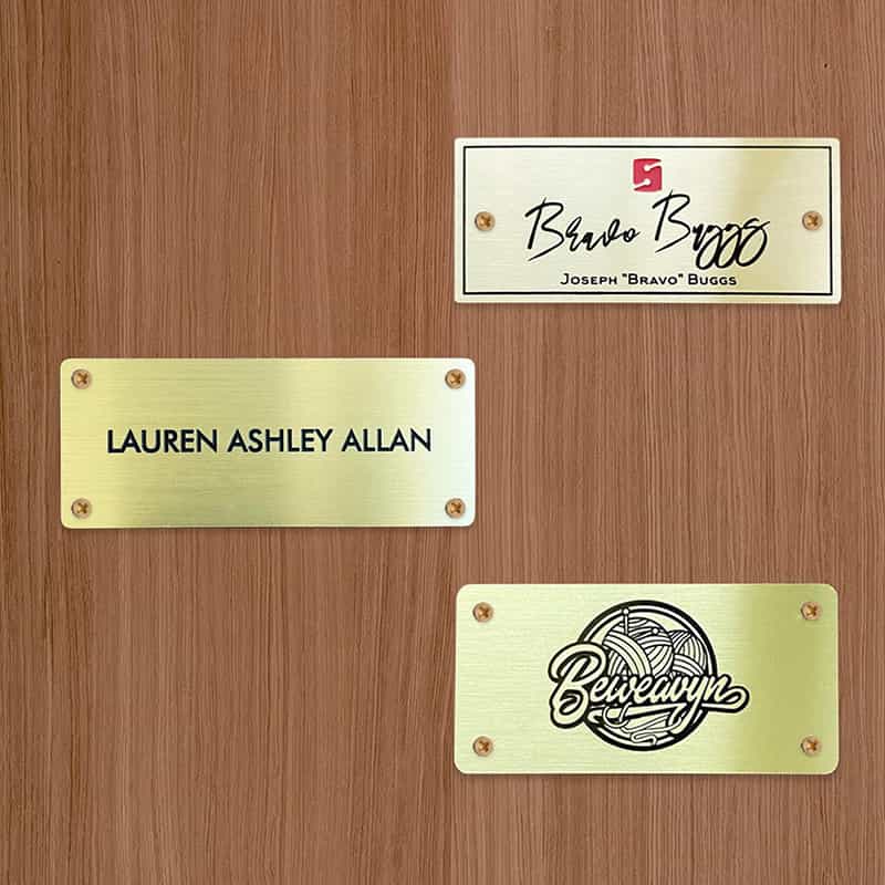 Custom Copper Etched Logo Metal Plates Signs Tags for Instruments, Furniture, and Premium Branding - Image 4