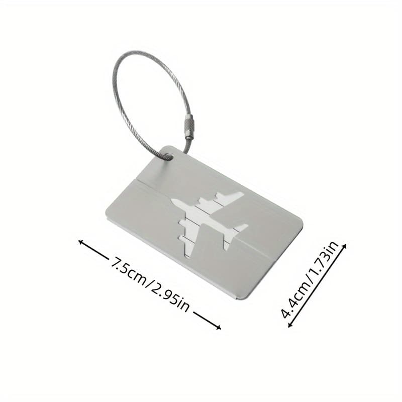 Aluminum Colorful Airplane-Themed Luggage Tag – Portable Travel Label, Bulk Custom Manufacturer Supply - Image 4