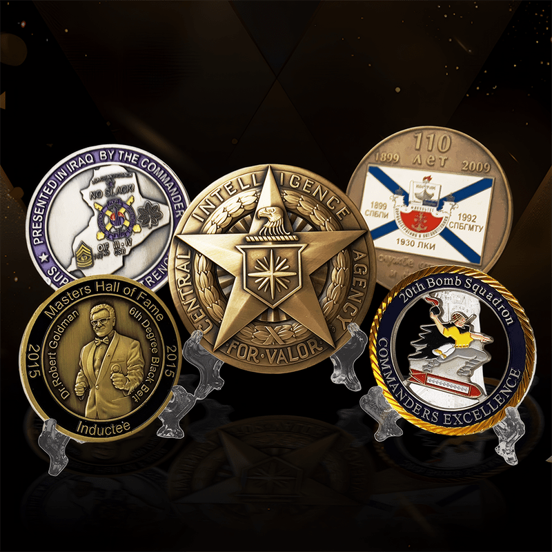 Factory Manufacturer Custom Military Institution Organization Department Awarding Relief Enamel Commemorative Collectible Coins Badges